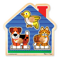 Jumbo Knob House Pets Puzzle